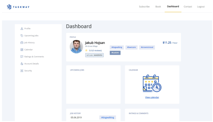 Taskway Dashboard